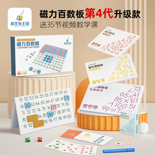 威思敦王国3-8岁磁石百数板教具