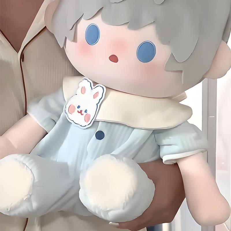 40cm娃衣棉花娃娃衣服连体爬爬服一番赏坐姿玩偶睡衣无属性替换装