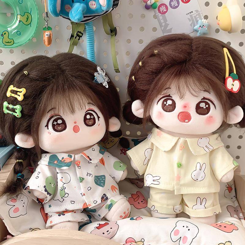 好啊优娃衣20cm棉花娃娃衣服男女娃玩偶公仔换装睡衣上衣裤子套装