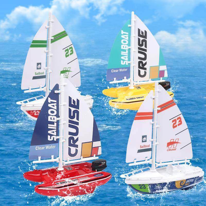 儿童海盗帆船可下水彷真轮船模型电动小船快艇游泳池戏水洗澡玩具