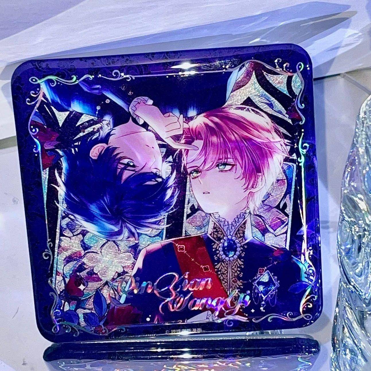 恶人想要抢救一下王亿秦限谷子周边绝美吧唧正方形徽章送闺蜜礼物