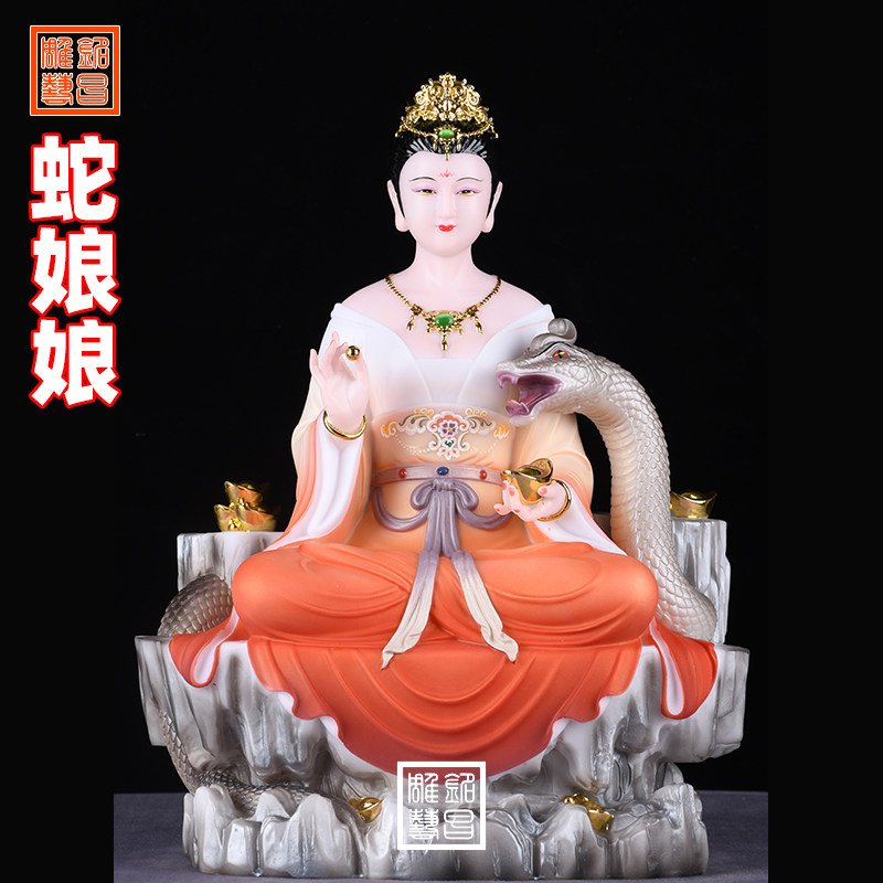蛇娘娘常教主胡天霸黄天龙常蟒三太爷太奶手绘汉白玉神像姑娘九霄