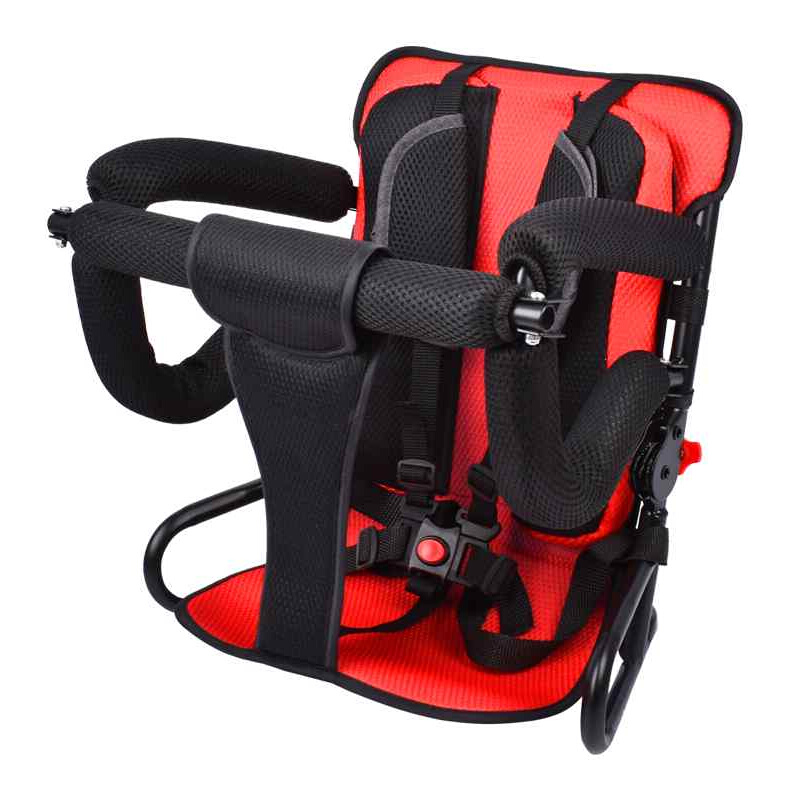 极速电瓶车电动摩托车后座儿童坐椅踏板车折叠R座椅宝宝后护栏扶