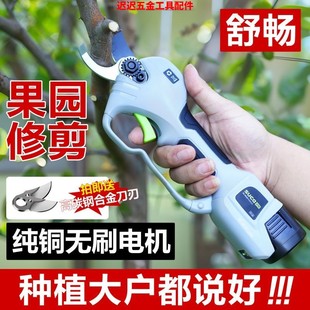 舒畅电动剪刀果树修枝专用锂电池充电式剪树枝园林电剪子剪枝神器
