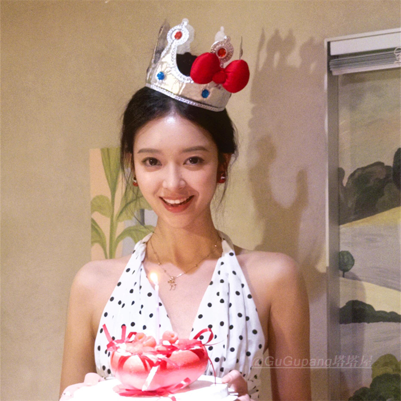 韩国ins生日快乐皇冠发箍