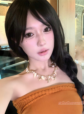 夏日沙滩海星海螺项链