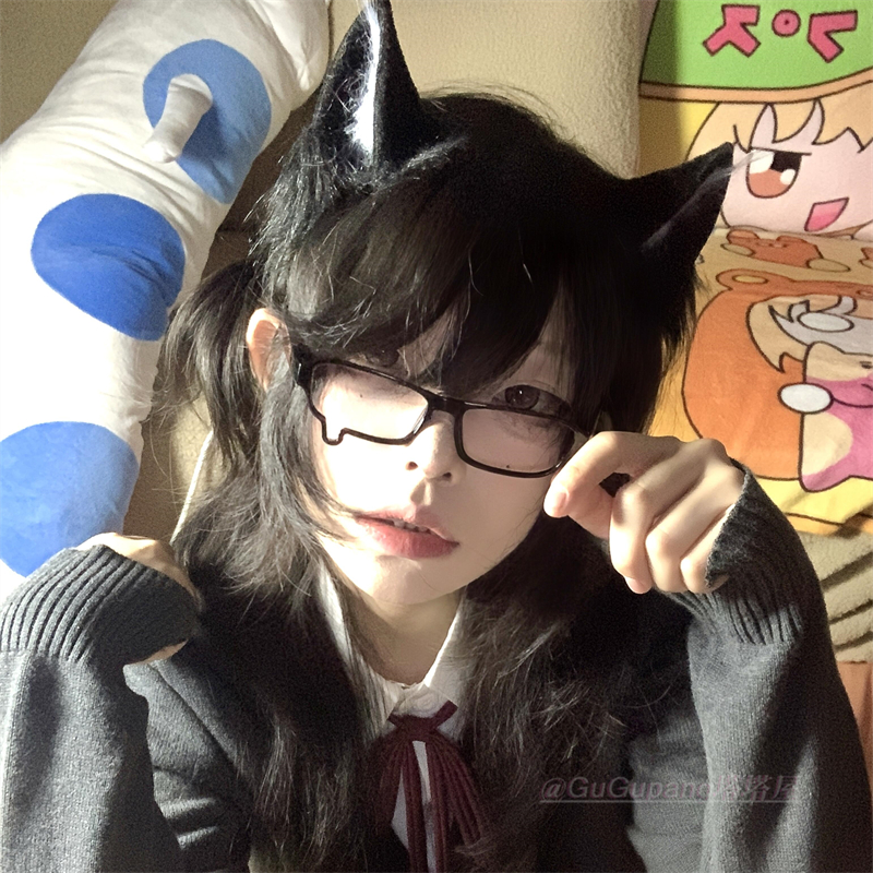 哭哭流泪眼镜泪滴造型亚文化动漫二次元cos留泪镜框无镜片眼镜架