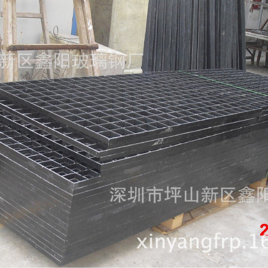 专业玻璃钢格栅板加防腐耐强压水处理地沟盖板洗车房格栅盖板网格图片
