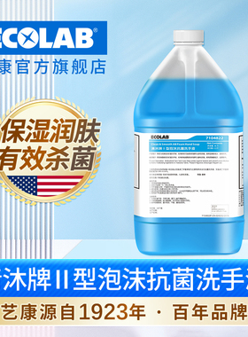ECOLAB艺康清沐泡沫抗菌洗手液餐厅酒店家用儿童防感染手部清洁剂