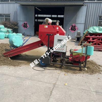 青储打捆包膜机玉米秸秆牛羊殖干湿两用牧草青贮饲料打包机