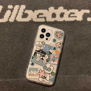 网红潮酷小兔iPhone14/15PROMAX手机壳12苹果11透明13小众X女8P手机壳XR硅胶XSMAX软壳iPhone13耐摔套iphone