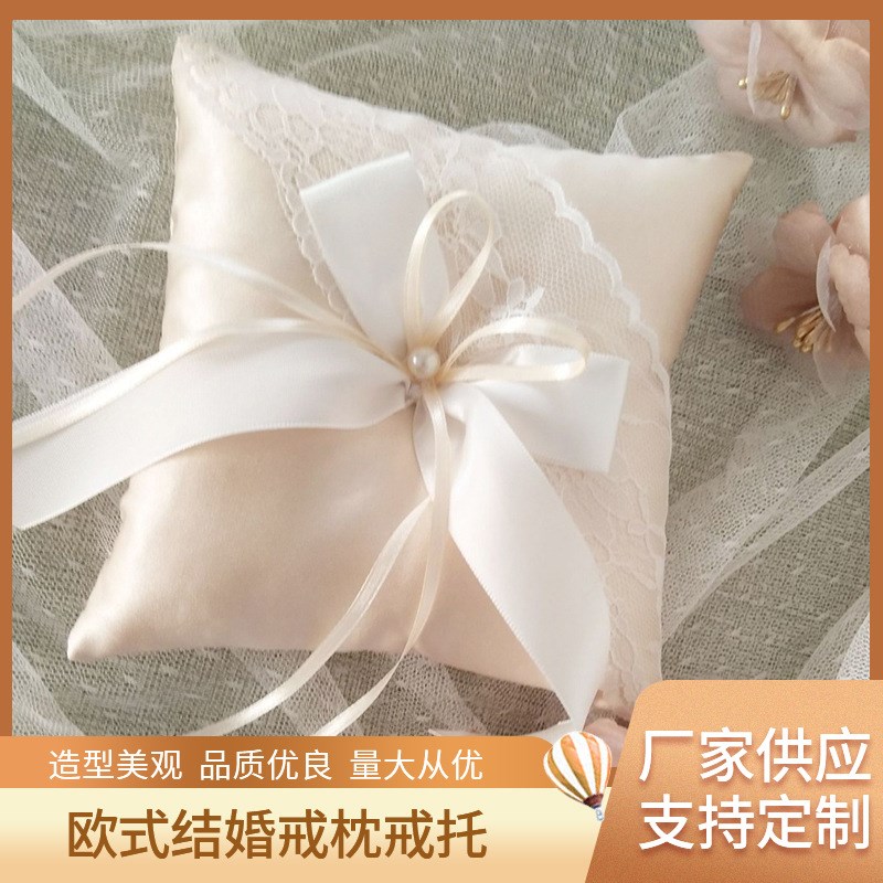 跨境外贸亚马逊j02d4欧式婚戒结枕厂家