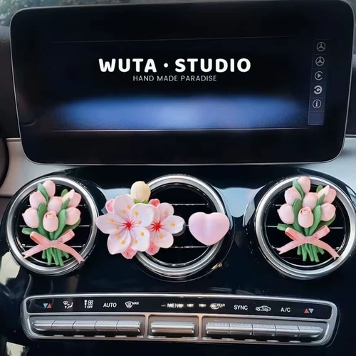 Модные духи для авто, аромотерапия, диффузор, свежий благовонный камень с легким ароматом, в цветочек