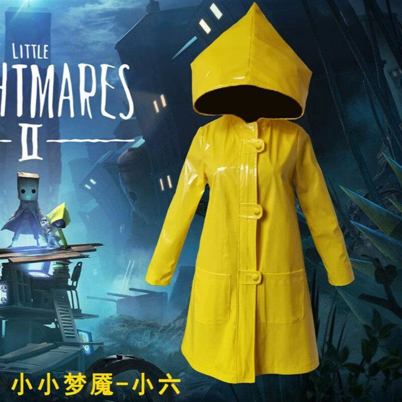 二次元雨衣小小梦魇2小六黄色雨衣Cosplay外套万圣节恐怖角色扮演