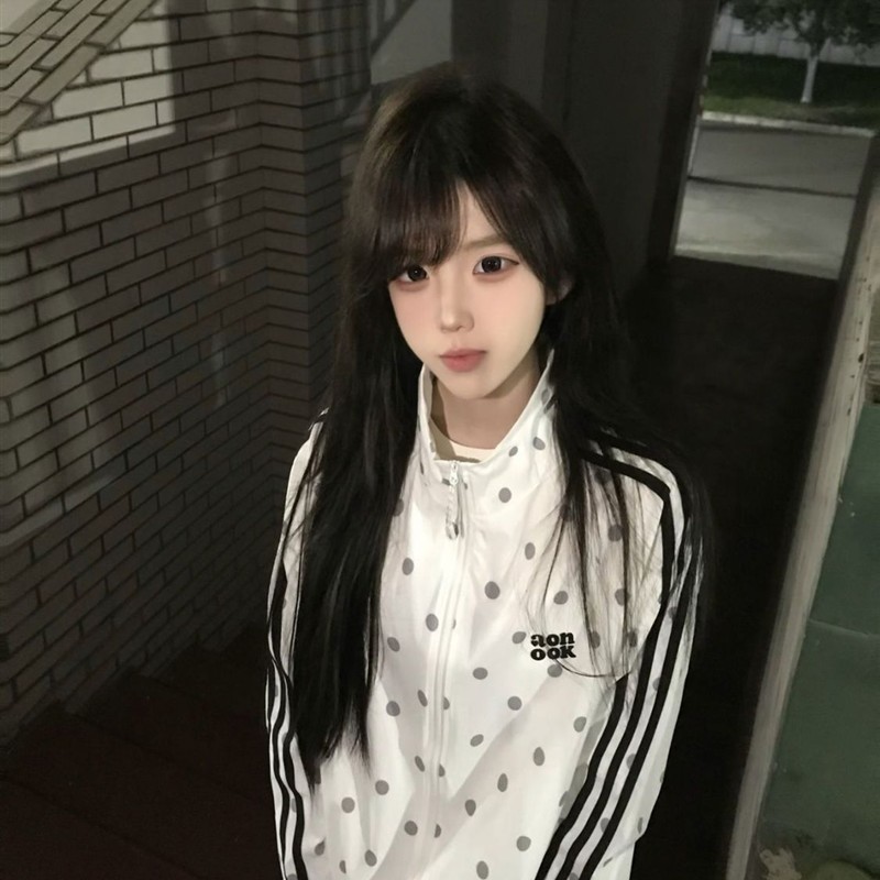 韩系立领白色波点防晒衣夏季新款条纹学院风防晒衫轻薄外套上衣女