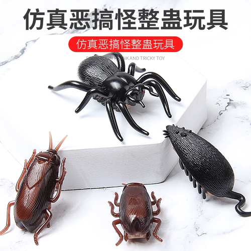 整人电动蟑螂玩具蜘蛛