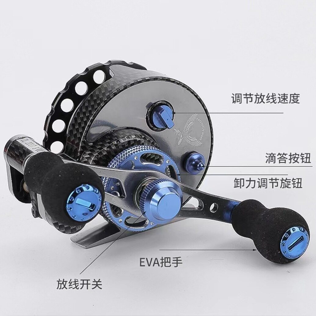 摩瑞卡自动排线轮鱼线轮冰钓轮轮渔具纺车轮前打轮纺车式防缠绕