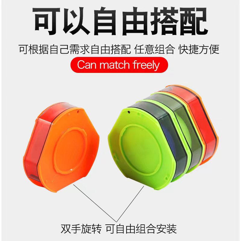 折叠硅胶主线盒钓鱼多功能渔具盒大线轴线组鱼线盒子线盒配件盒