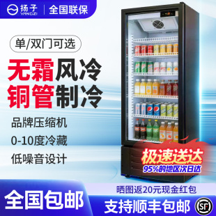 扬子铜管饮料展示柜冷藏冰柜保鲜双开门冷柜商用单门啤酒冰箱立式