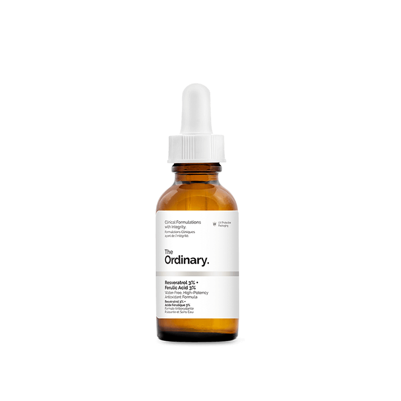 The Ordinary 3%白藜芦醇3%阿魏酸保湿祛黄抗氧化提亮精华30ml