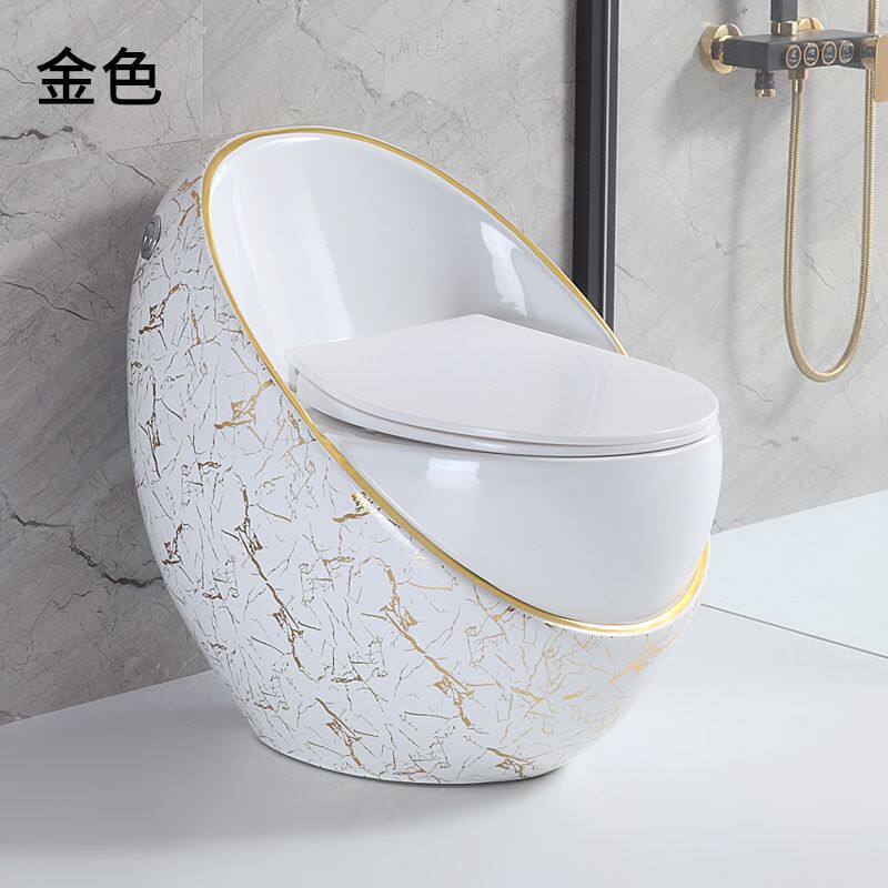 新款小户型坐便彩色马桶家用节水防臭防溅防冻超漩虹吸式坐厕