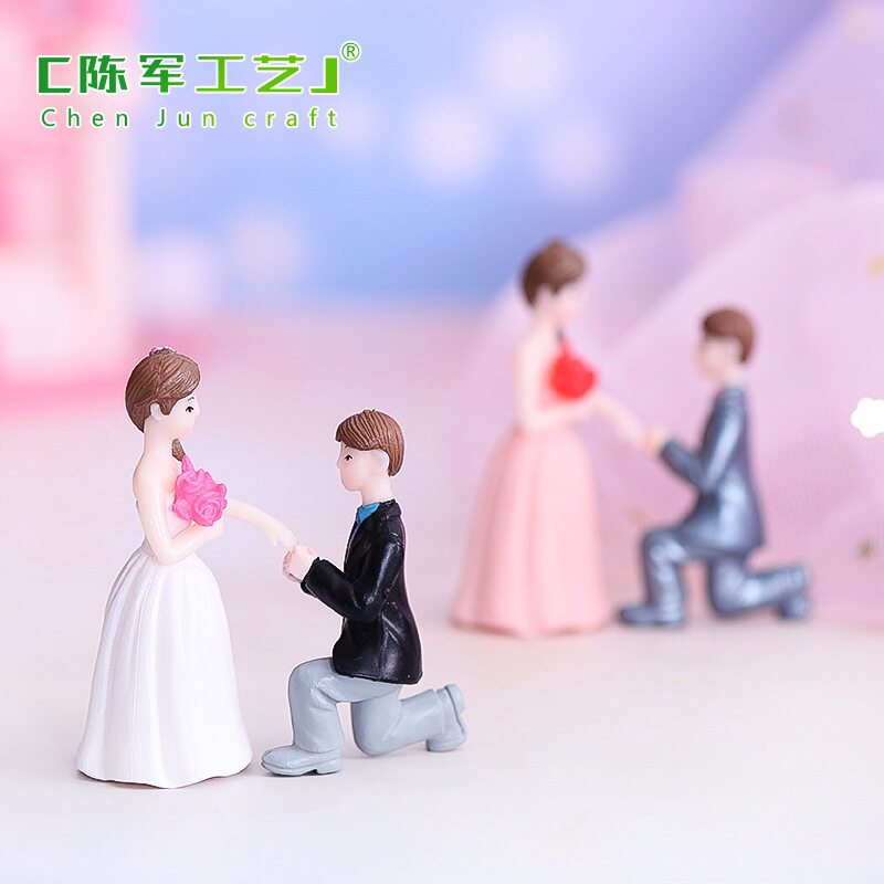 娃娃情侣公仔手办婚房装饰配件蛋