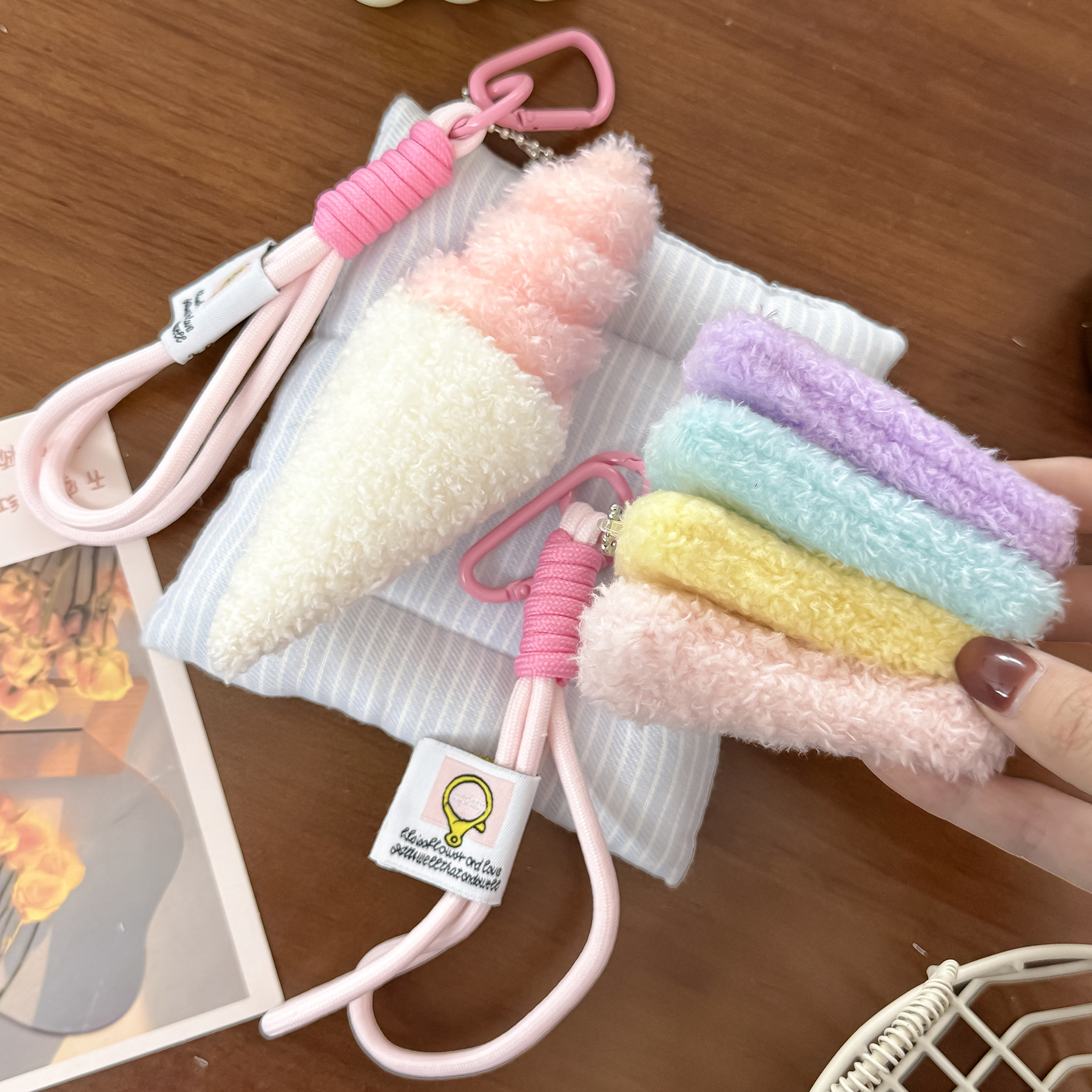 女心背包装饰挂件高颜值汉堡冰激