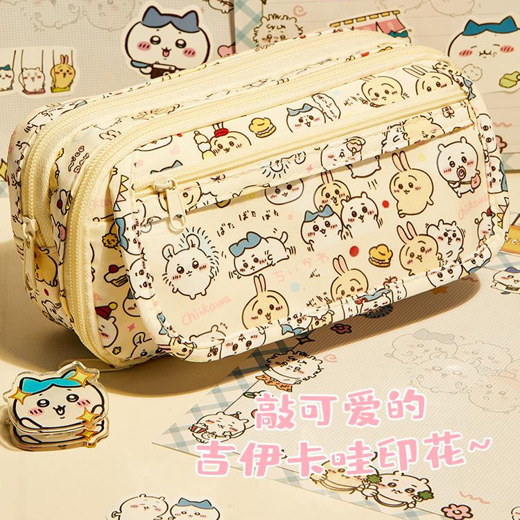 吉伊卡哇痛包笔袋ins初中文具盒