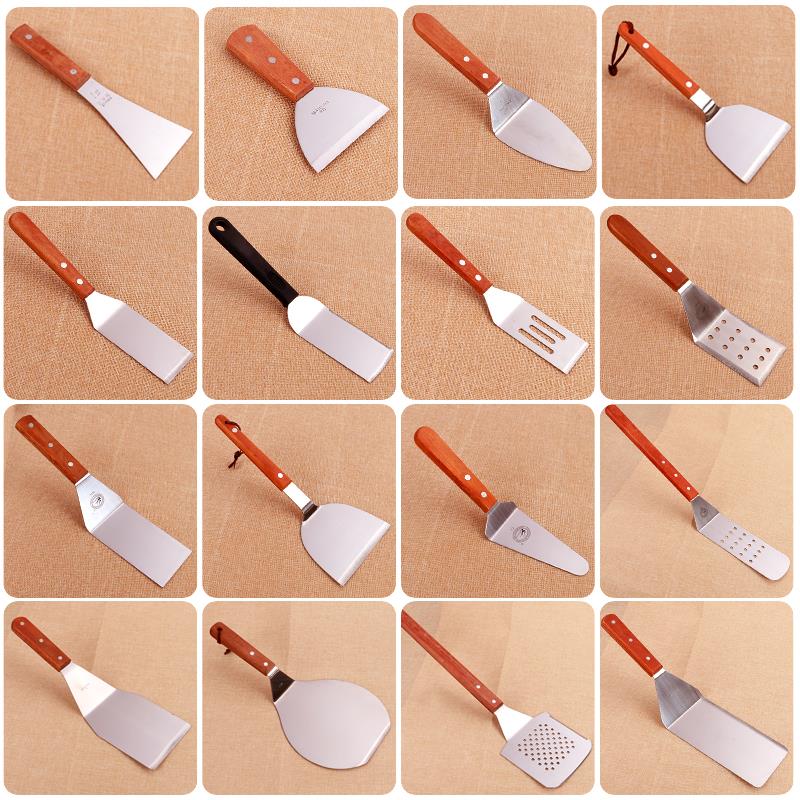 铁锹多用烧烤不锈钢铲子平铲大号翻面电扒炉煎锅食品级铁板烧小号