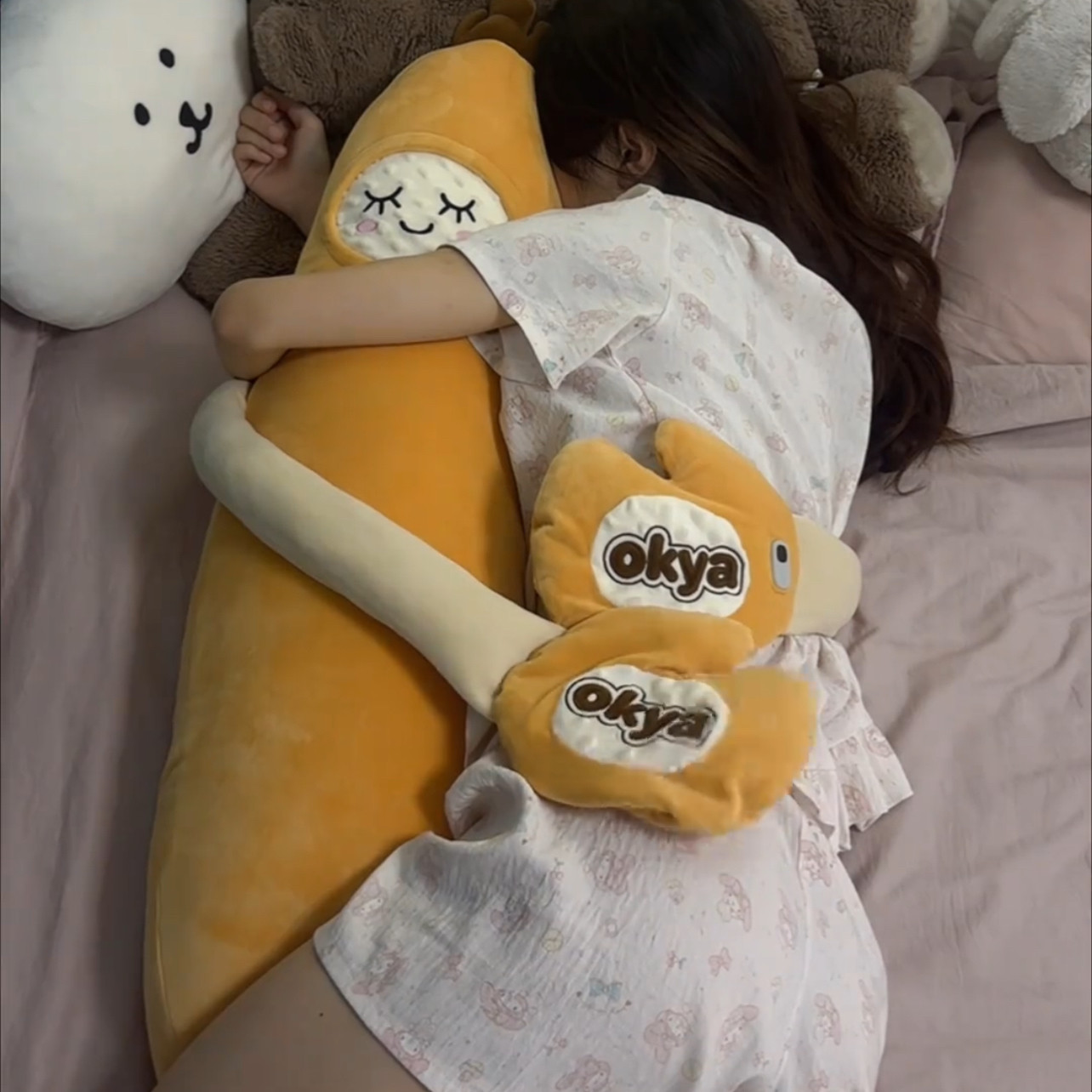 成人孕妇安抚拍拍玩偶礼物新款2026哄睡抱枕拍打女生夹腿可爱香蕉