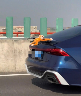 搞笑车尾玩偶车外车载摆件快拆不怕偷回头率创意吊猴长臂猴子