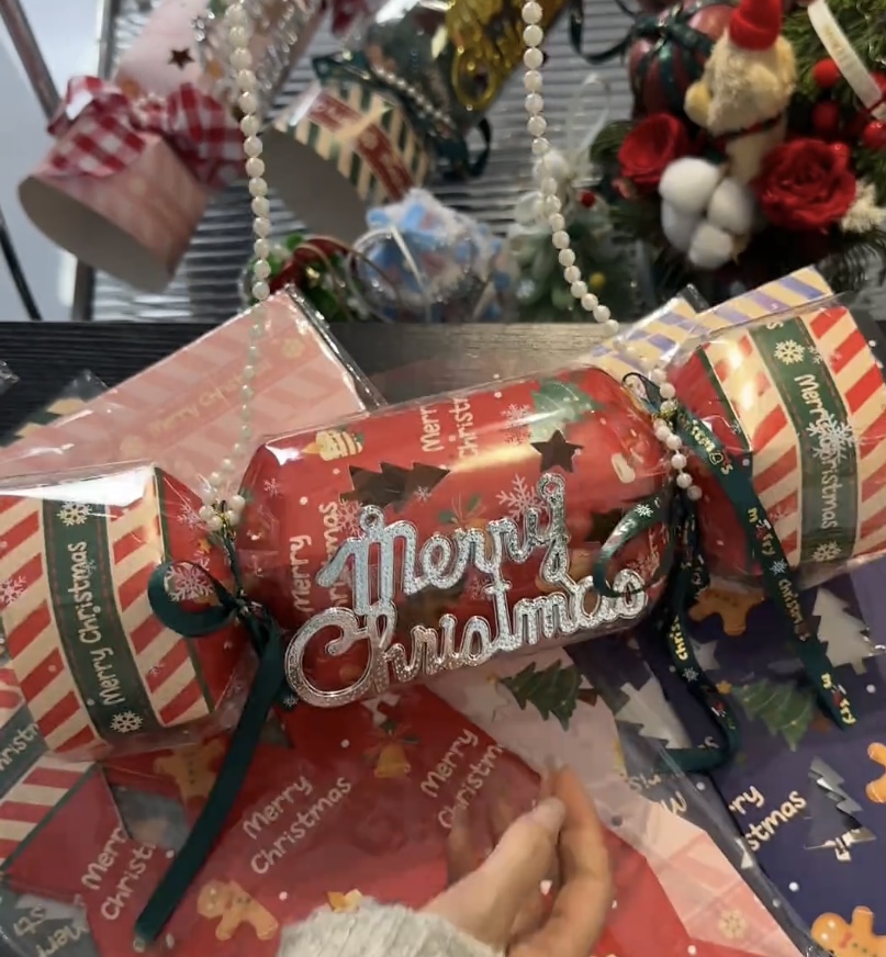 圣诞节新款糖果盒平安果包装盒花艺包装袋子伴手礼礼物盒礼盒空盒