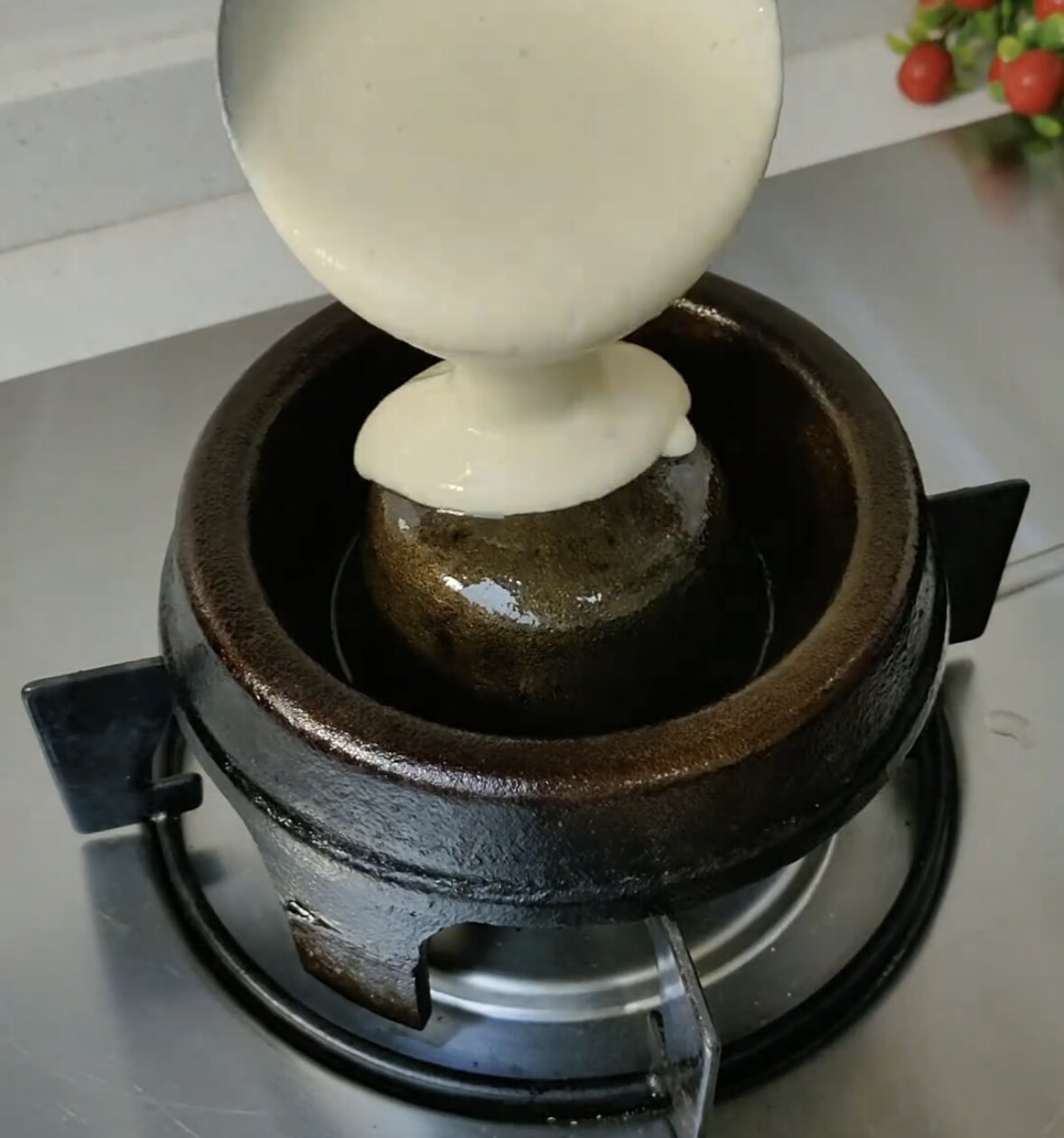 加厚鸡蛋不翻鏊/铸铁/传统铁凹/不翻凹/不翻锅 无涂层