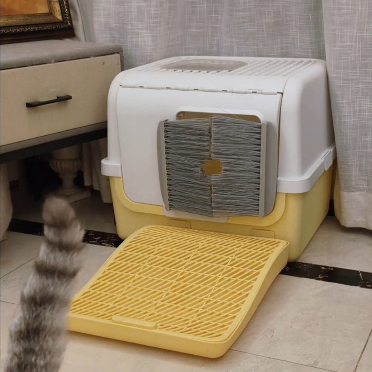多功能新款2026大容量宠物用具猫咪用品全封闭砂盆浮毛门猫砂盆