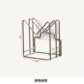 厨房置物架砧板架菜板架壁挂式 免打孔收纳架锅盖架刀架一体多功能