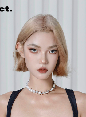 1Oct时悦 冷凝奶油珍珠项链女设计感锁骨高级轻奢小众铜辣妹饰品