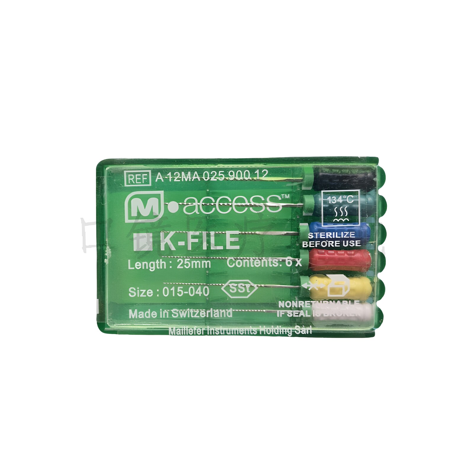 牙科K锉 登士柏K锉 不锈钢K型扩大针手用根管锉手锉 6根/盒 正品图片