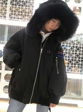 2021灰鸭绒羽绒服连帽毛领中长款套女DM-JSDJ720B/JTDJ720J现货
