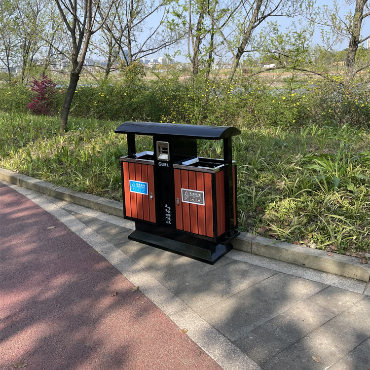 户外垃圾桶果皮箱大号室外环卫桶分类垃圾桶不锈钢三四分类量大优