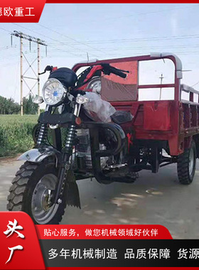Africa Gasolinemotor tlicycle小型三轮汽油车工地运输自卸