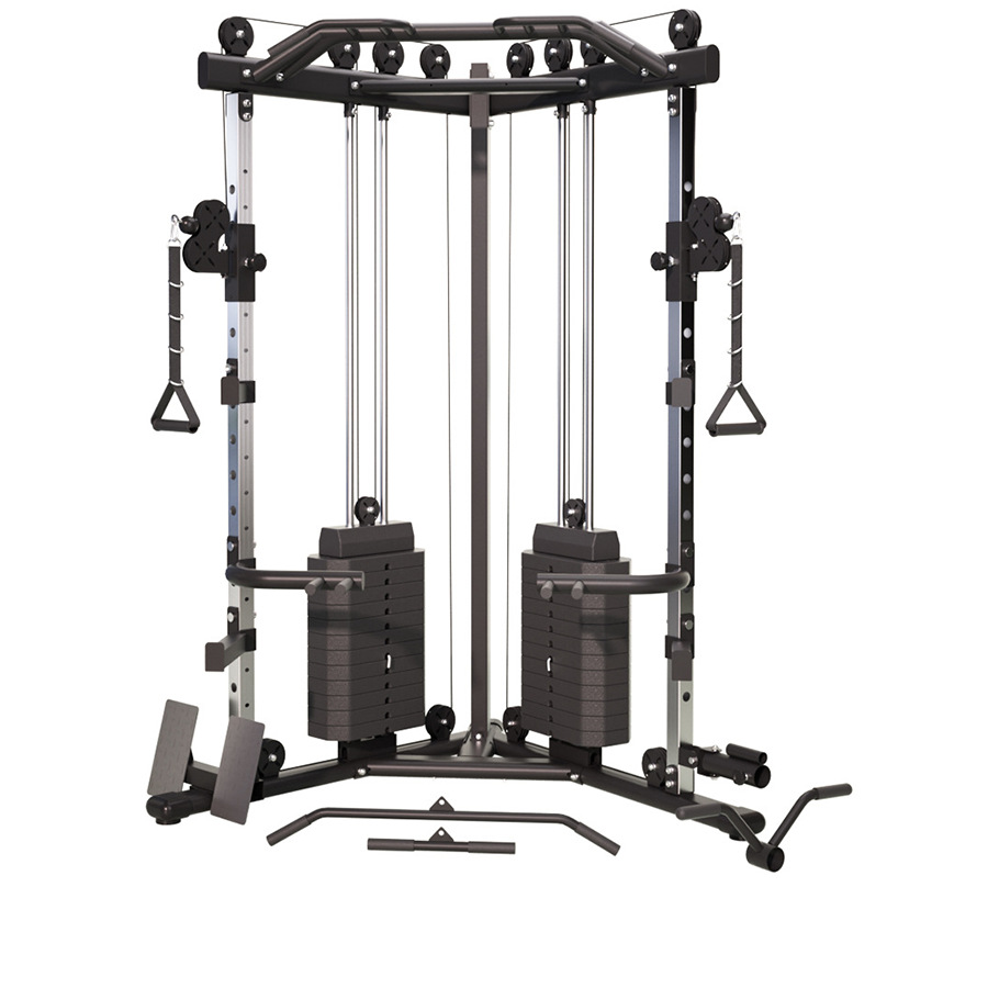 工厂小飞鸟深蹲架综合训练器家用高位下拉多功能卧推架引体向上架