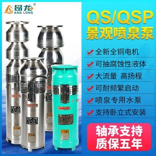 音乐喷泉水泵厂家直销 QSP系列不锈钢喷泉潜水泵 工程潜水泵380v