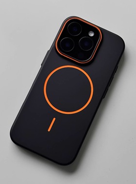 泰裤辣~~极简黑武士Beats同款细圈磁吸亲肤pc亚克力适用17苹果16Pro手机壳iPhone15/14plus极简13/12金属硬套