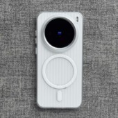 文艺X6 瓦楞光栅冰雾磨砂白磁吸X300手机壳OPPO适用Findx9 x8s x7Ultra薄Reno13亚克力4s一加Ace5好看X200pro