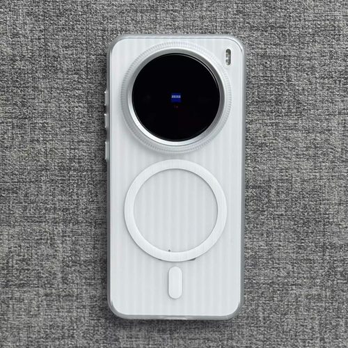 瓦楞光栅冰雾磨砂白Magsafe磁吸