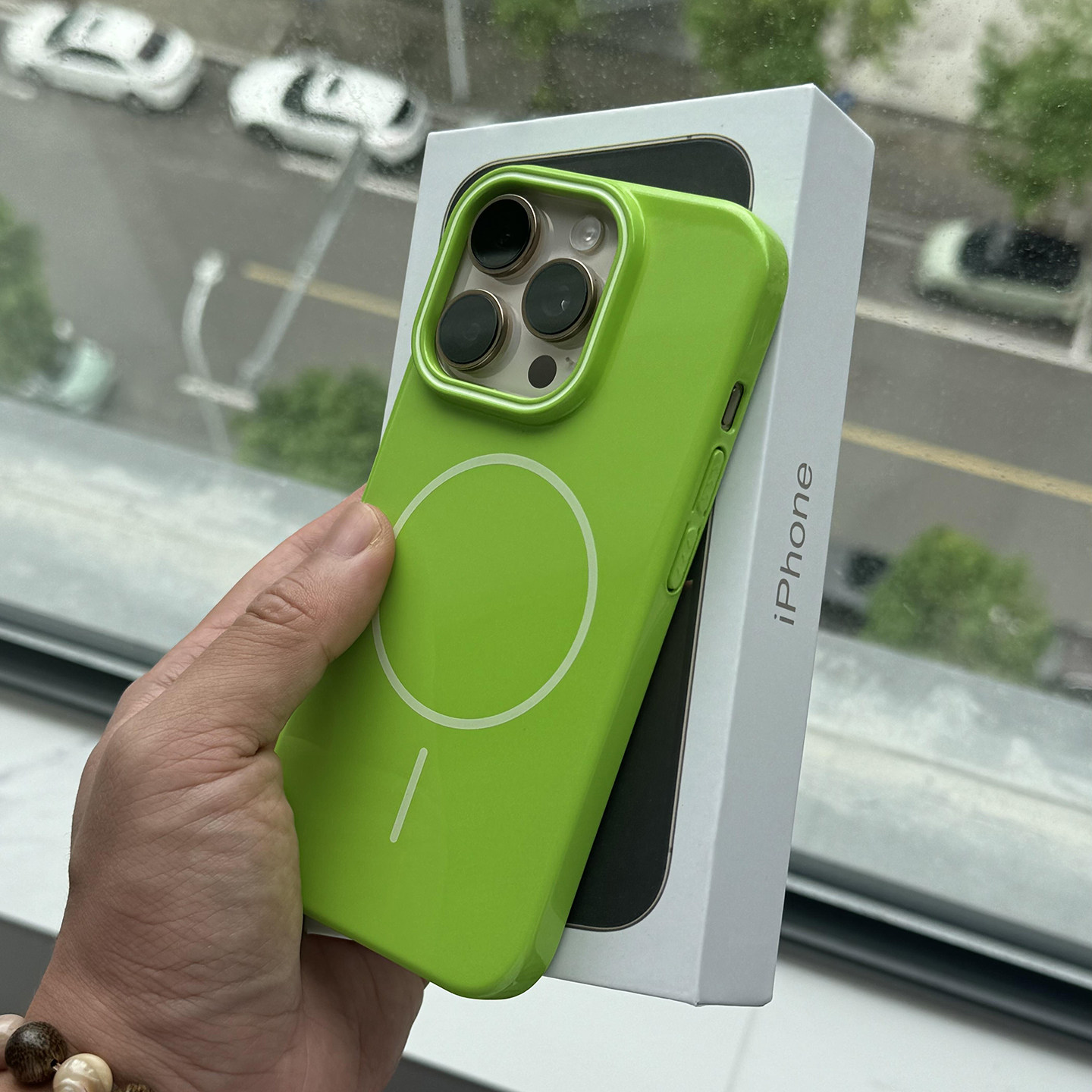 官网同款光亮面闪粉Beats细圈磁吸适用苹果16ProMax硬15plus薄13/12小米15手机壳14华为mate70/60pro+新耐脏