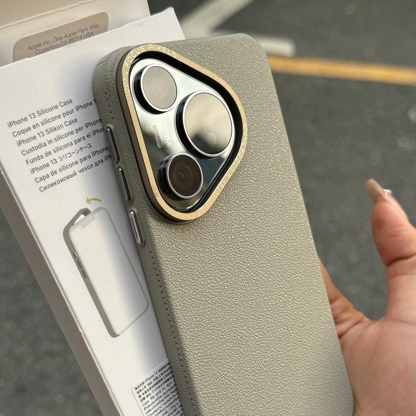 轻奢风荔枝纹PC金属镜框加高保护钛灰适用华为Pura80手机壳立体浮雕mate70/60pro小米15/14Ultra高级13pro硬+