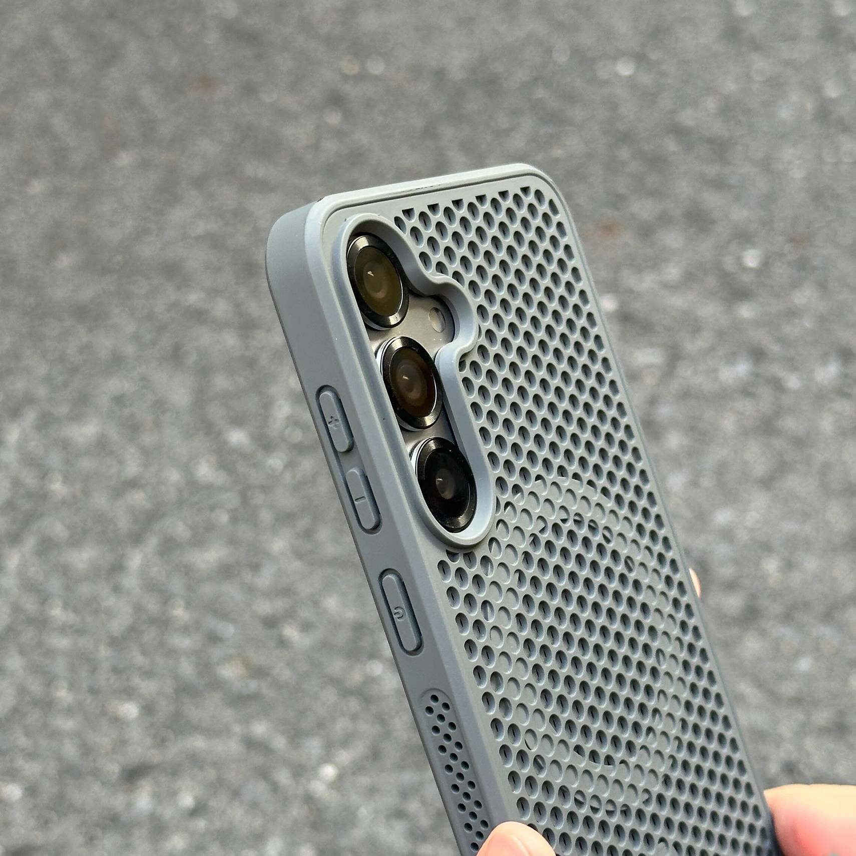 夏日散热蜂窝网孔镂空磁吸适用