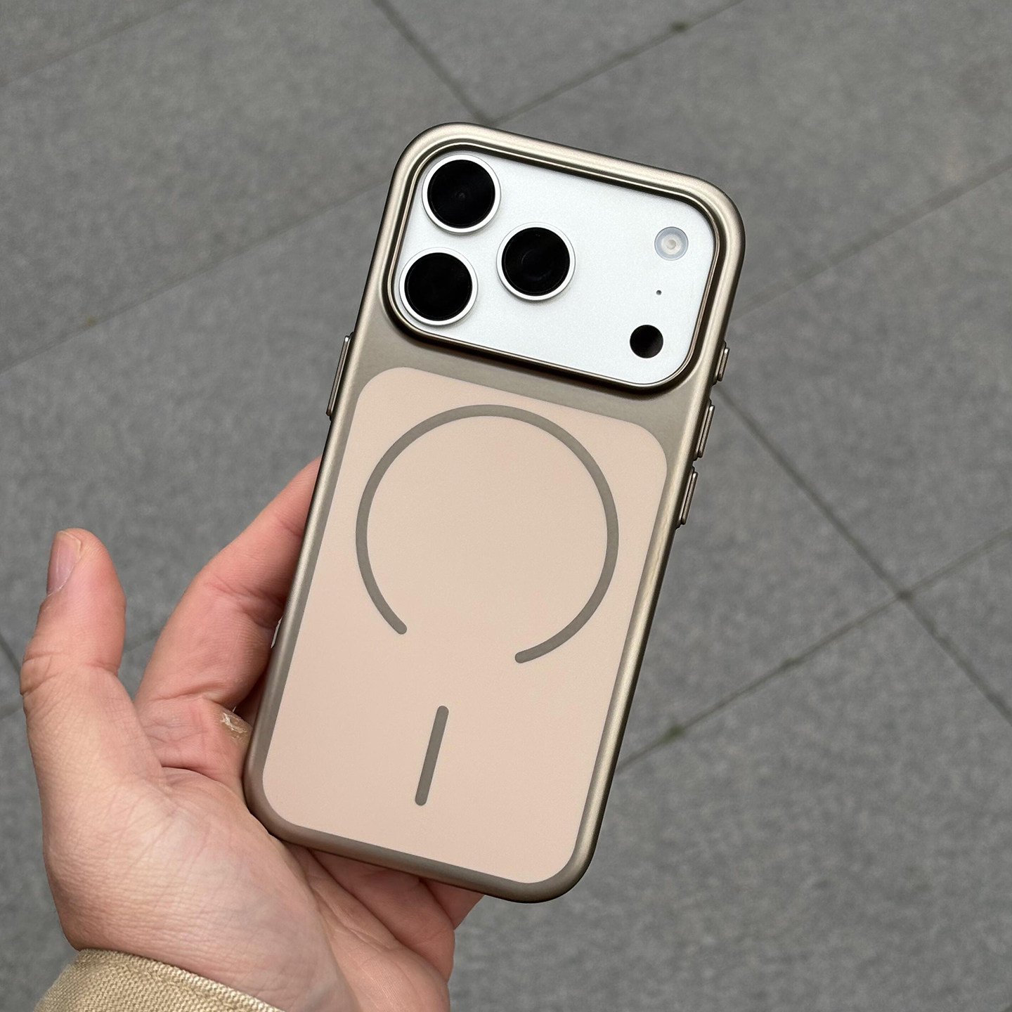 秒变17大视窗金属漆亚克力pc磁吸适用苹果17promax手机壳iPhone16/15超薄磨砂14/132大孔个性撞色高级奢华潮+