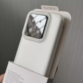 12Tpro 高级磨砂白冰雾软壳大孔直边方形适用小米14手机壳14pro红米K70至尊版 50防摔note11 女K40s K60pro